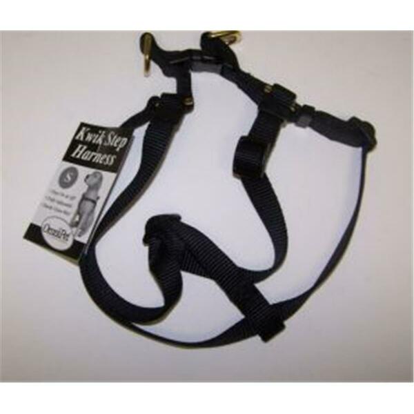 Omni Pet No.19SBK Step in Harness Nylon Size 14-22in Small Color Black 445-19030